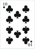 Ten of clubs